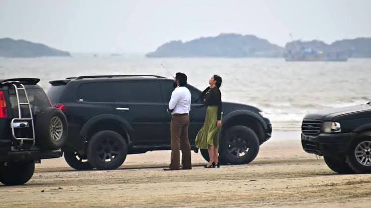 Ridehire on set